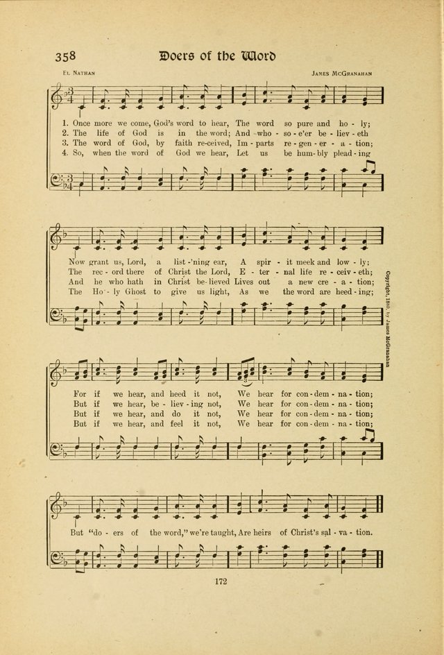 Hymns, Psalms and Gospel Songs: with responsive readings page 172