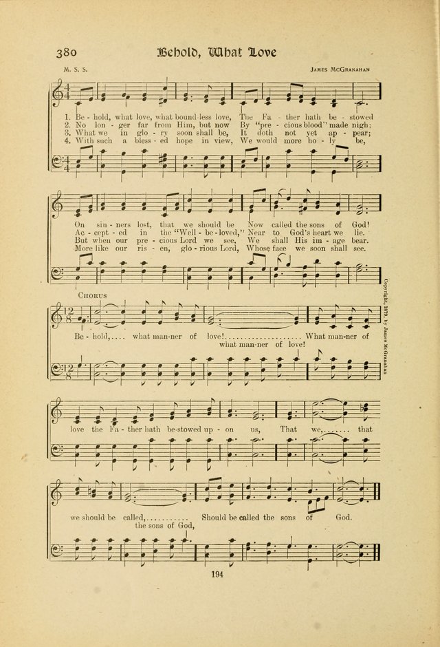 Hymns, Psalms and Gospel Songs: with responsive readings page 194