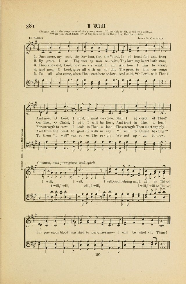 Hymns, Psalms and Gospel Songs: with responsive readings page 195