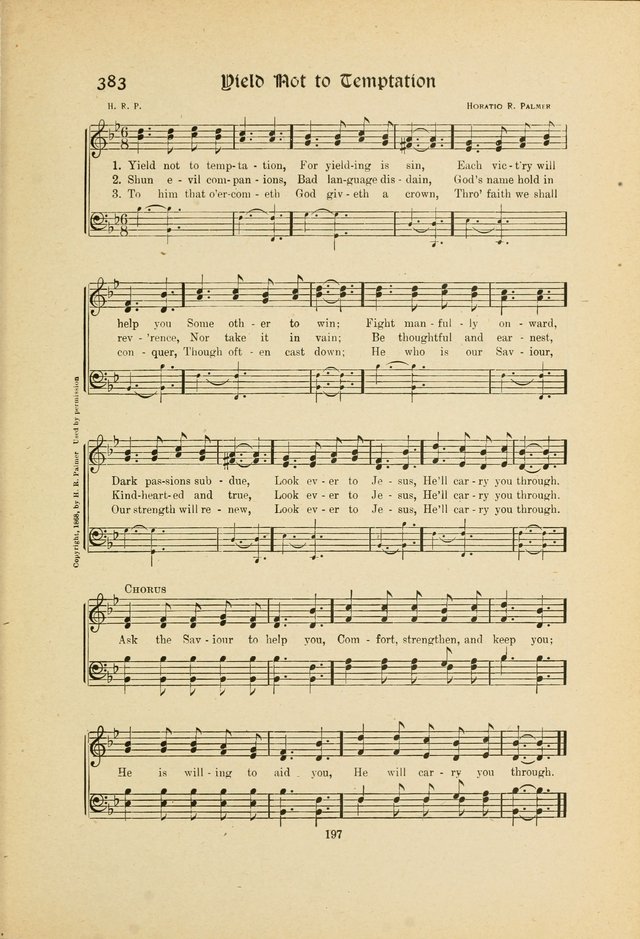 Hymns, Psalms and Gospel Songs: with responsive readings page 197
