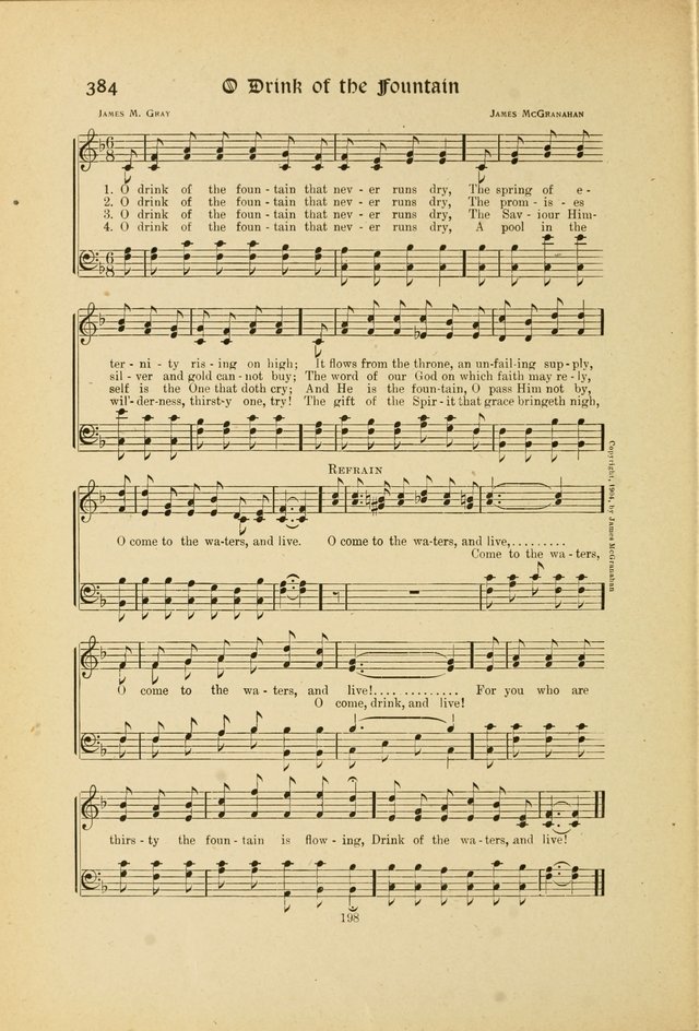 Hymns, Psalms and Gospel Songs: with responsive readings page 198