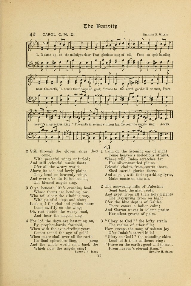 Hymns, Psalms and Gospel Songs: with responsive readings page 21
