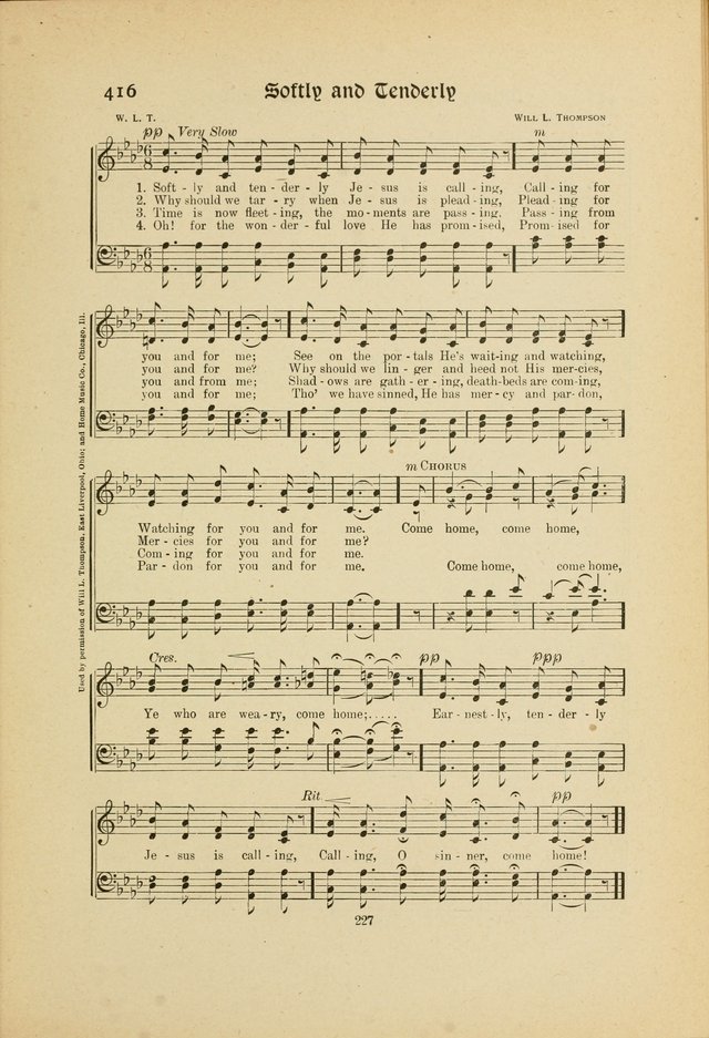 Hymns, Psalms and Gospel Songs: with responsive readings page 227