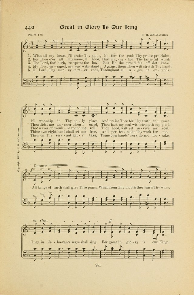 Hymns, Psalms and Gospel Songs: with responsive readings page 251