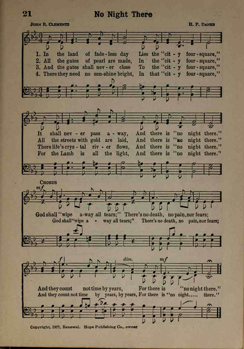 Hymns of Praise Number Two page 21
