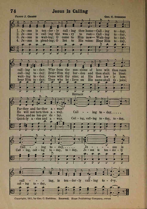 Hymns of Praise Number Two page 74