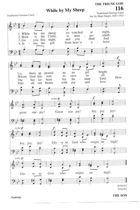Hymns for a Pilgrim People: a congregational hymnal page 156