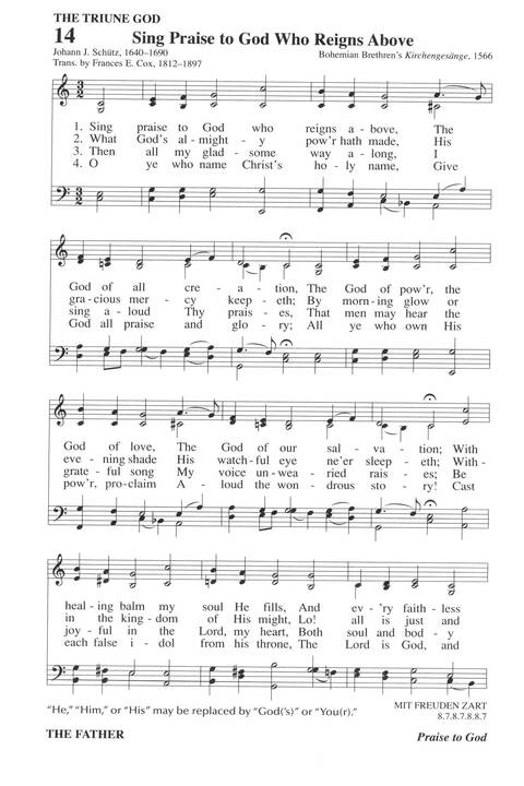 Hymns for a Pilgrim People: a congregational hymnal page 18