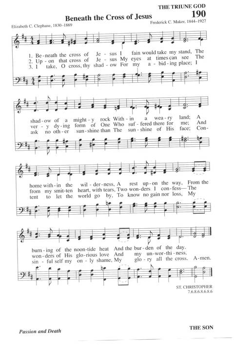 Hymns for a Pilgrim People: a congregational hymnal page 256