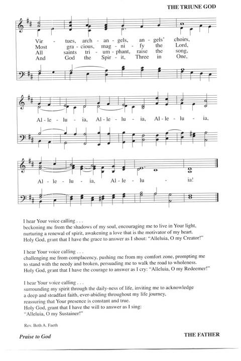 Hymns for a Pilgrim People: a congregational hymnal page 5