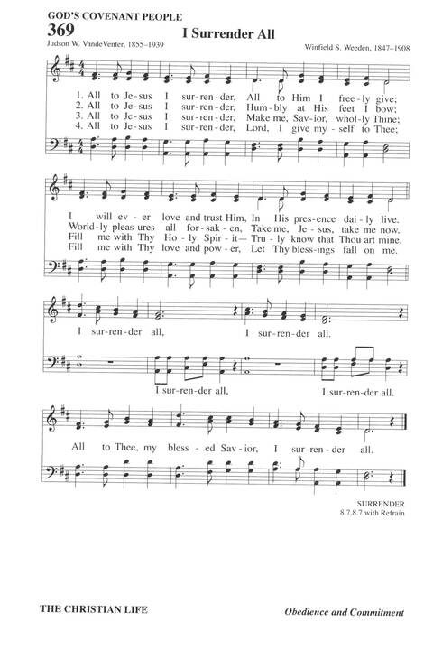 Hymns for a Pilgrim People: a congregational hymnal page 500
