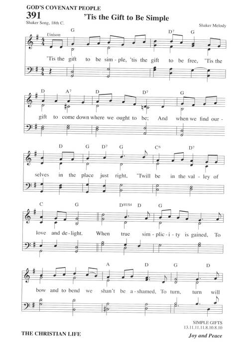 Hymns for a Pilgrim People: a congregational hymnal page 536