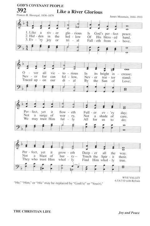 Hymns for a Pilgrim People: a congregational hymnal page 538