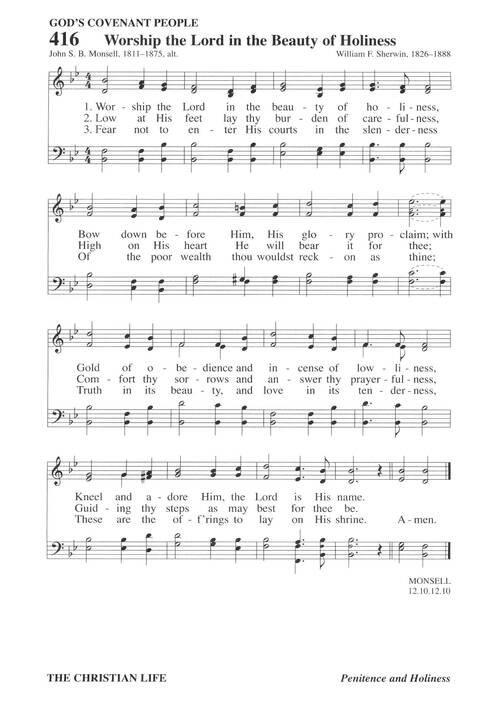 Hymns for a Pilgrim People: a congregational hymnal page 575