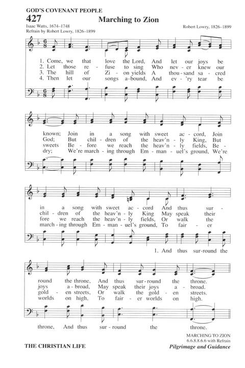 Hymns for a Pilgrim People: a congregational hymnal page 589