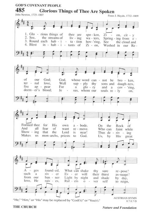 Hymns for a Pilgrim People: a congregational hymnal page 670