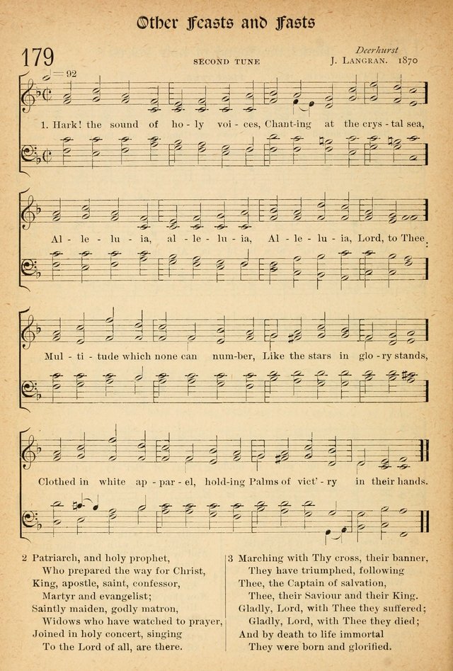 The Hymnal: revised and enlarged as adopted by the General Convention of the Protestant Episcopal Church in the United States of America in the of our Lord 1892..with music, as used in Trinity Church page 206