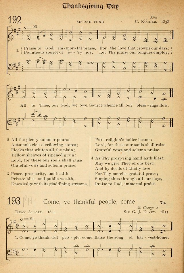 The Hymnal: revised and enlarged as adopted by the General Convention of the Protestant Episcopal Church in the United States of America in the of our Lord 1892..with music, as used in Trinity Church page 220