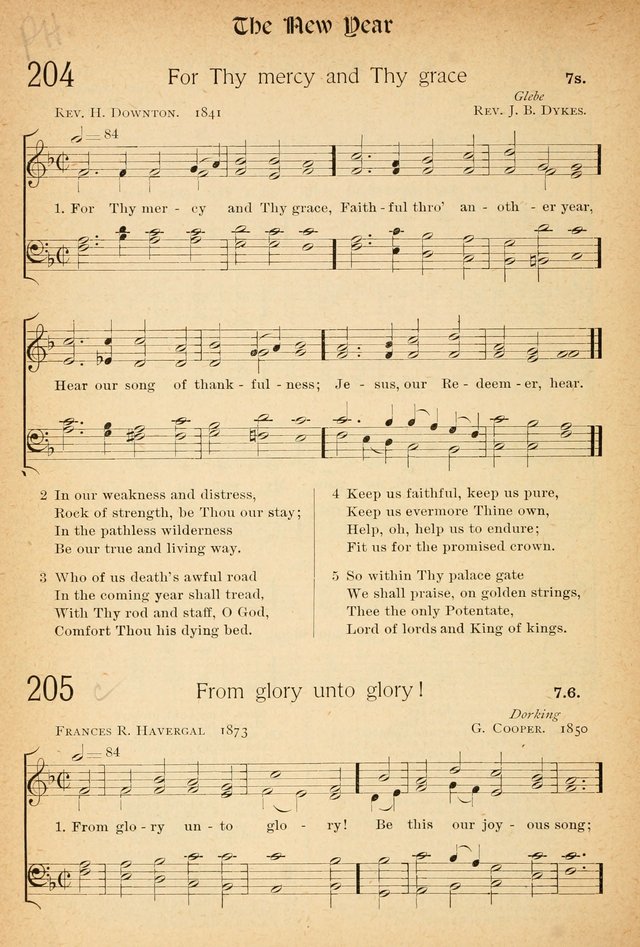 The Hymnal: revised and enlarged as adopted by the General Convention of the Protestant Episcopal Church in the United States of America in the of our Lord 1892..with music, as used in Trinity Church page 232