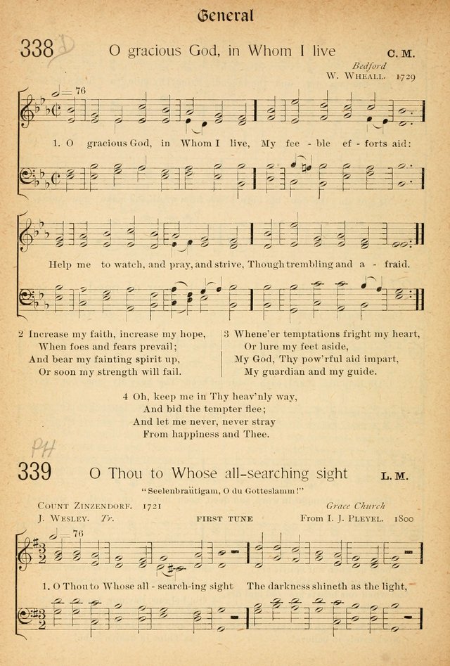 The Hymnal: revised and enlarged as adopted by the General Convention of the Protestant Episcopal Church in the United States of America in the of our Lord 1892..with music, as used in Trinity Church page 378