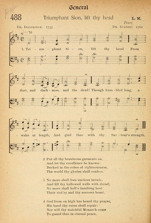 The Hymnal: revised and enlarged as adopted by the General Convention of the Protestant Episcopal Church in the United States of America in the of our Lord 1892..with music, as used in Trinity Church page 536