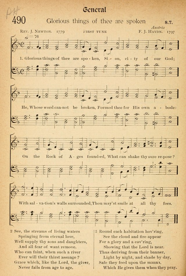 The Hymnal: revised and enlarged as adopted by the General Convention of the Protestant Episcopal Church in the United States of America in the of our Lord 1892..with music, as used in Trinity Church page 538