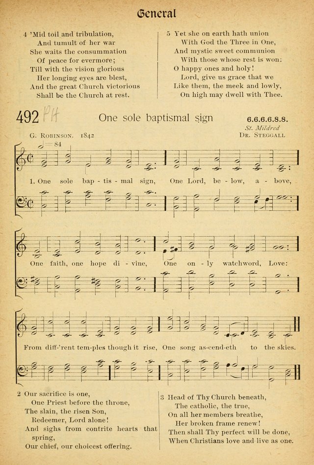 The Hymnal: revised and enlarged as adopted by the General Convention of the Protestant Episcopal Church in the United States of America in the of our Lord 1892..with music, as used in Trinity Church page 541