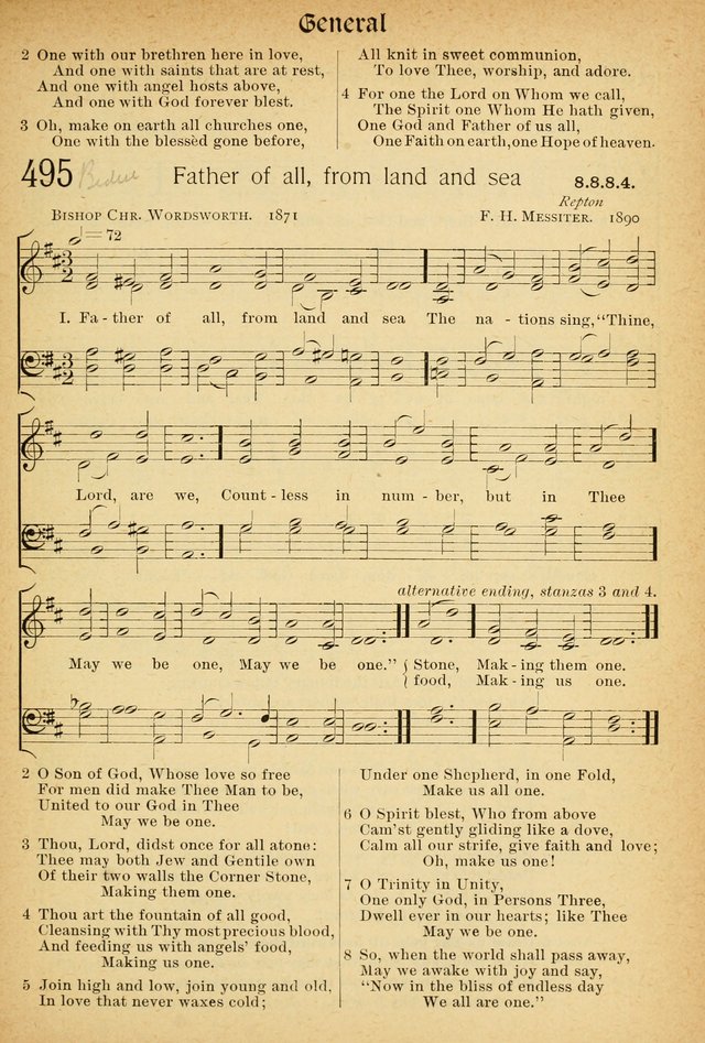 The Hymnal: revised and enlarged as adopted by the General Convention of the Protestant Episcopal Church in the United States of America in the of our Lord 1892..with music, as used in Trinity Church page 543
