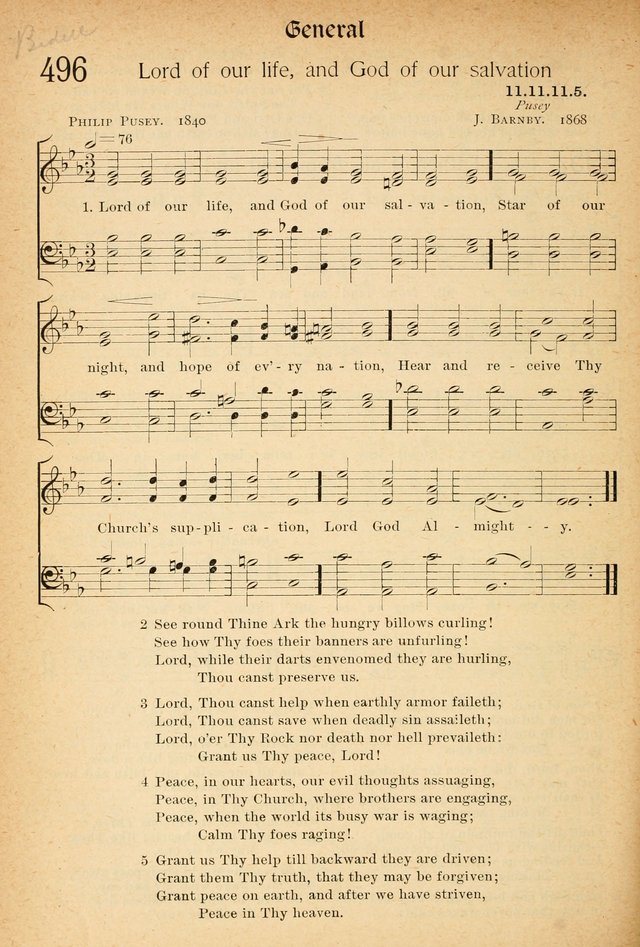 The Hymnal: revised and enlarged as adopted by the General Convention of the Protestant Episcopal Church in the United States of America in the of our Lord 1892..with music, as used in Trinity Church page 544