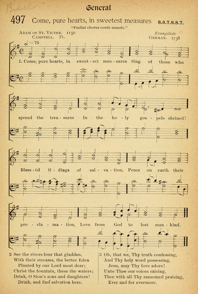 The Hymnal: revised and enlarged as adopted by the General Convention of the Protestant Episcopal Church in the United States of America in the of our Lord 1892..with music, as used in Trinity Church page 545