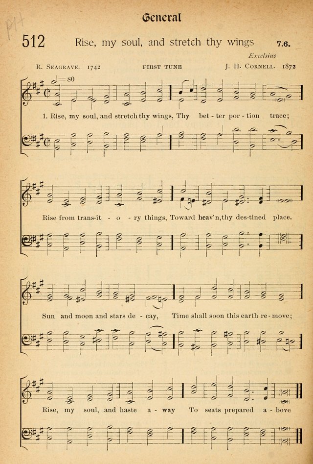 The Hymnal: revised and enlarged as adopted by the General Convention of the Protestant Episcopal Church in the United States of America in the of our Lord 1892..with music, as used in Trinity Church page 560