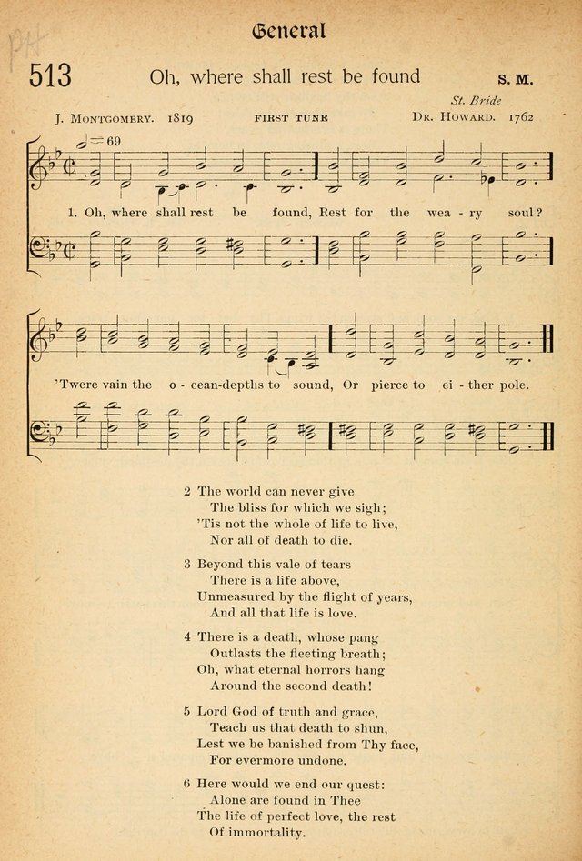 The Hymnal: revised and enlarged as adopted by the General Convention of the Protestant Episcopal Church in the United States of America in the of our Lord 1892..with music, as used in Trinity Church page 562
