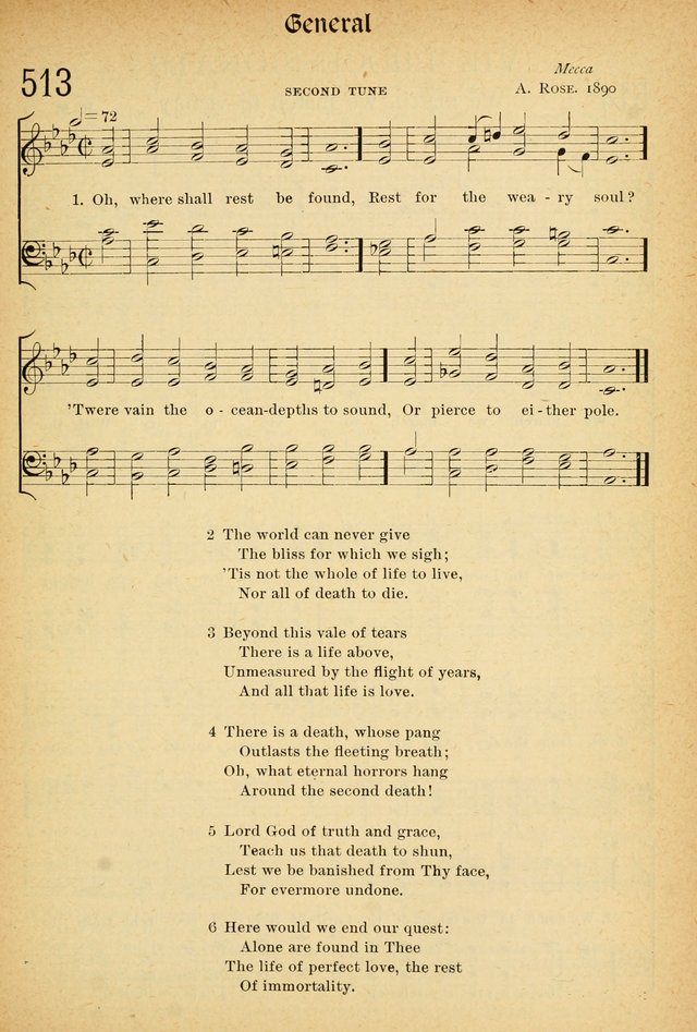 The Hymnal: revised and enlarged as adopted by the General Convention of the Protestant Episcopal Church in the United States of America in the of our Lord 1892..with music, as used in Trinity Church page 563