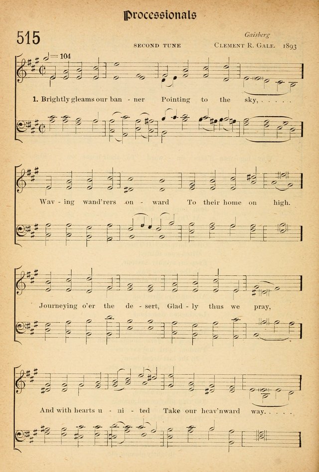 The Hymnal: revised and enlarged as adopted by the General Convention of the Protestant Episcopal Church in the United States of America in the of our Lord 1892..with music, as used in Trinity Church page 572