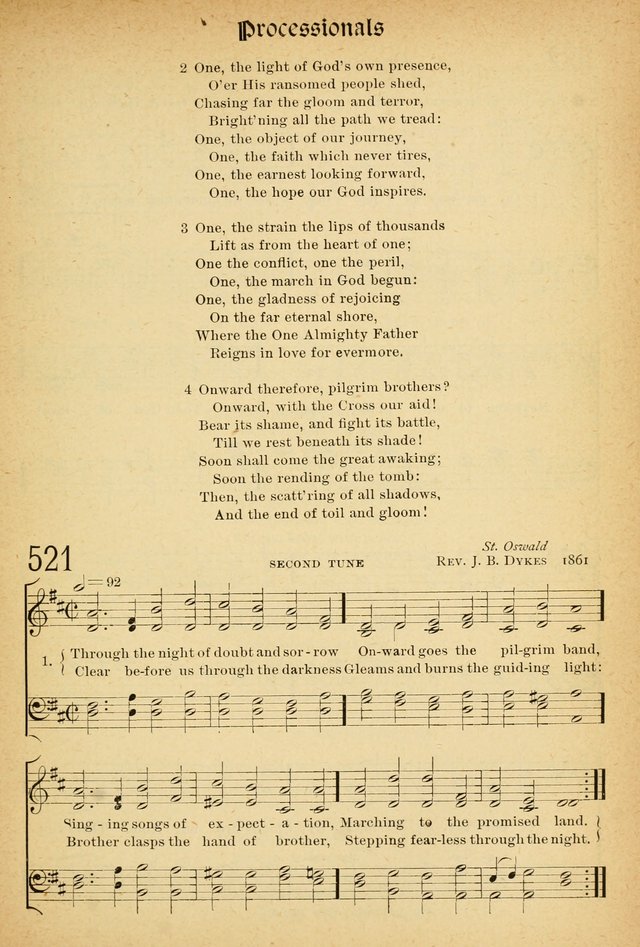 The Hymnal: revised and enlarged as adopted by the General Convention of the Protestant Episcopal Church in the United States of America in the of our Lord 1892..with music, as used in Trinity Church page 585