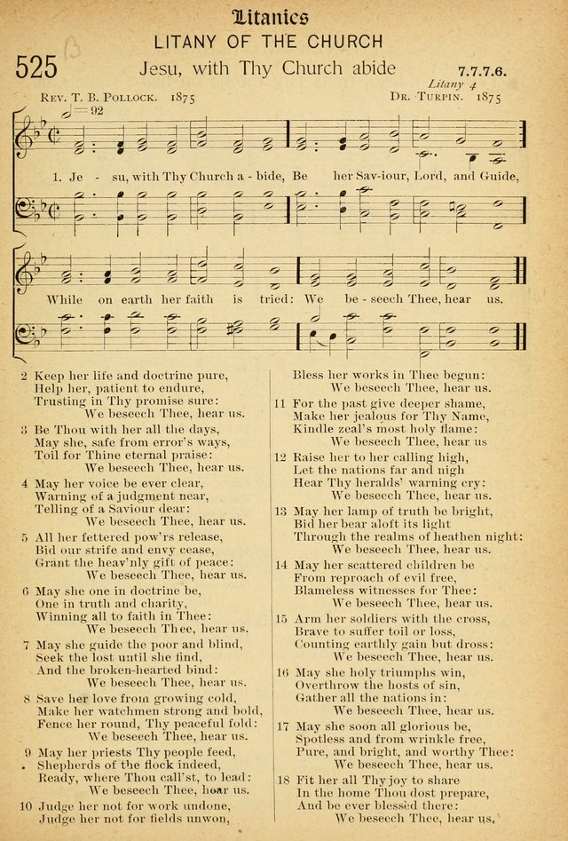The Hymnal: revised and enlarged as adopted by the General Convention of the Protestant Episcopal Church in the United States of America in the of our Lord 1892..with music, as used in Trinity Church page 591