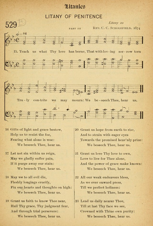 The Hymnal: revised and enlarged as adopted by the General Convention of the Protestant Episcopal Church in the United States of America in the of our Lord 1892..with music, as used in Trinity Church page 597