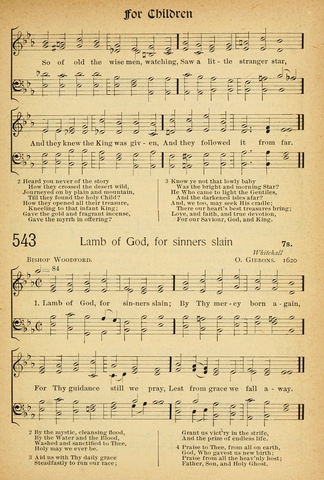 The Hymnal: revised and enlarged as adopted by the General Convention of the Protestant Episcopal Church in the United States of America in the of our Lord 1892..with music, as used in Trinity Church page 611