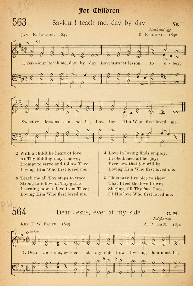 The Hymnal: revised and enlarged as adopted by the General Convention of the Protestant Episcopal Church in the United States of America in the of our Lord 1892..with music, as used in Trinity Church page 630