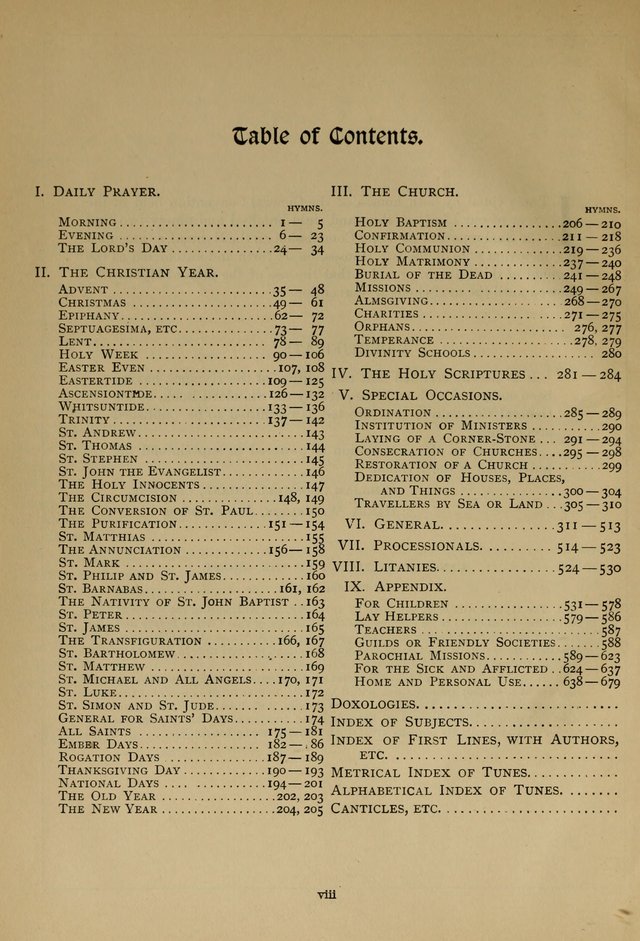 The Hymnal, Revised and Enlarged, as adopted by the General Convention of the Protestant Episcopal Church in the United States of America in the year of our Lord 1892 page 13