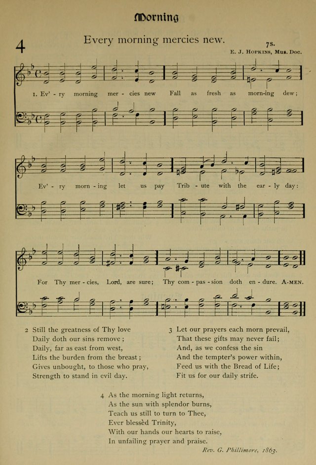 The Hymnal, Revised and Enlarged, as adopted by the General Convention of the Protestant Episcopal Church in the United States of America in the year of our Lord 1892 page 18