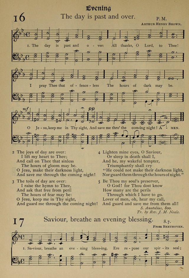 The Hymnal, Revised and Enlarged, as adopted by the General Convention of the Protestant Episcopal Church in the United States of America in the year of our Lord 1892 page 33