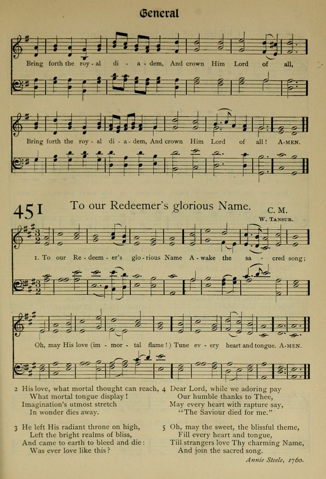 The Hymnal, Revised and Enlarged, as adopted by the General Convention of the Protestant Episcopal Church in the United States of America in the year of our Lord 1892 page 522