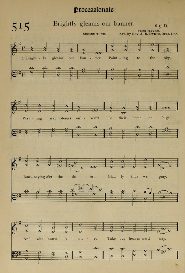 The Hymnal, Revised and Enlarged, as adopted by the General Convention of the Protestant Episcopal Church in the United States of America in the year of our Lord 1892 page 599