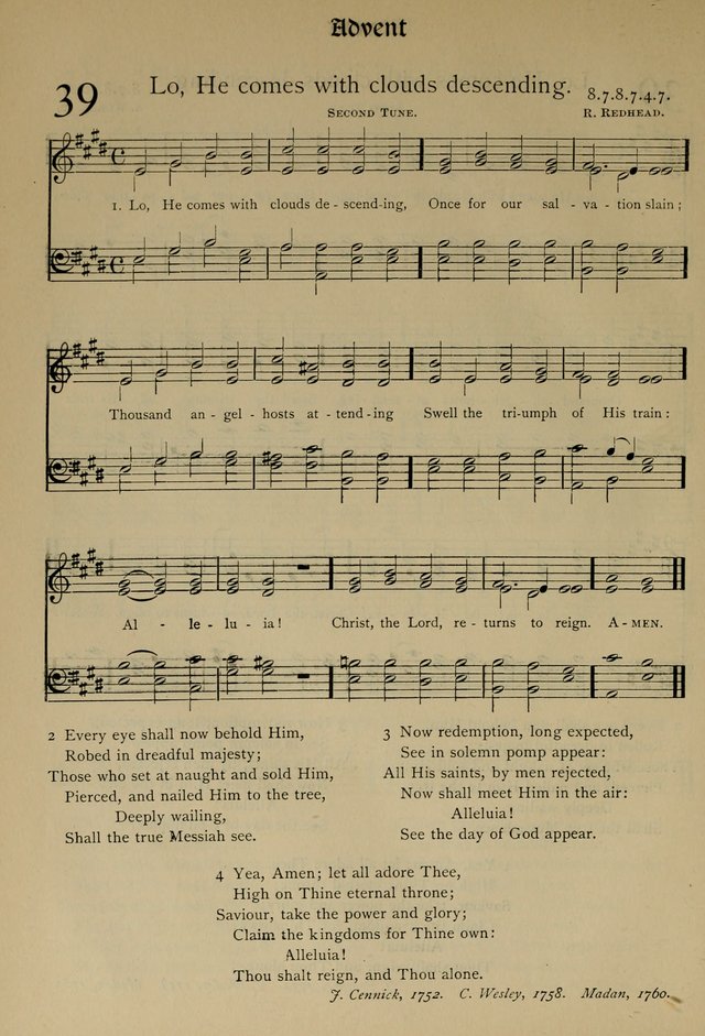 The Hymnal, Revised and Enlarged, as adopted by the General Convention of the Protestant Episcopal Church in the United States of America in the year of our Lord 1892 page 61