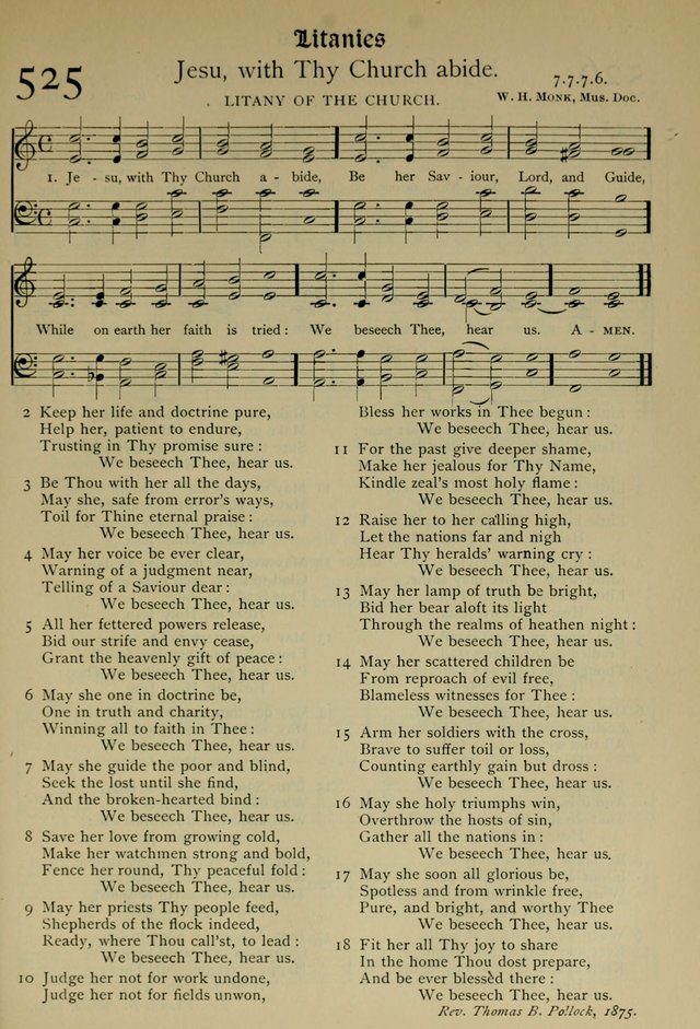 The Hymnal, Revised and Enlarged, as adopted by the General Convention of the Protestant Episcopal Church in the United States of America in the year of our Lord 1892 page 624