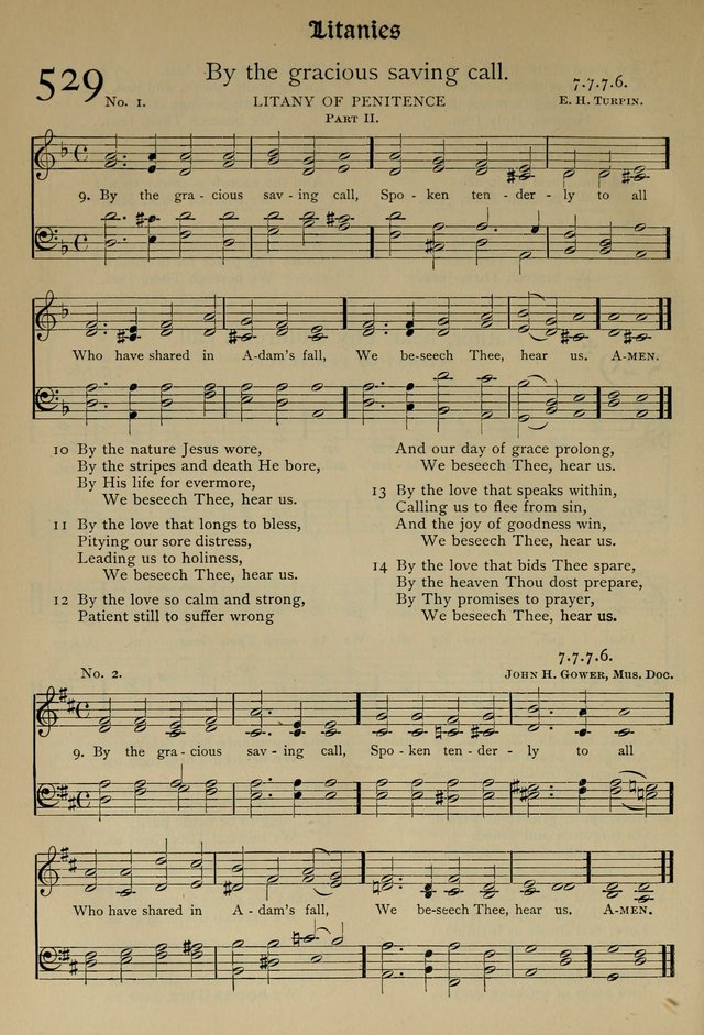 The Hymnal, Revised and Enlarged, as adopted by the General Convention of the Protestant Episcopal Church in the United States of America in the year of our Lord 1892 page 629