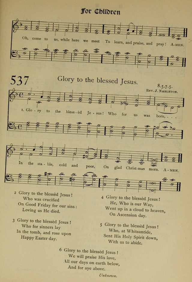 The Hymnal, Revised and Enlarged, as adopted by the General Convention of the Protestant Episcopal Church in the United States of America in the year of our Lord 1892 page 640