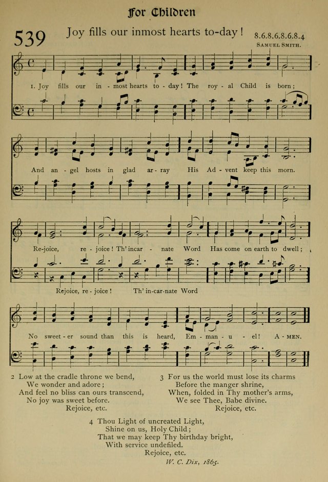The Hymnal, Revised and Enlarged, as adopted by the General Convention of the Protestant Episcopal Church in the United States of America in the year of our Lord 1892 page 642