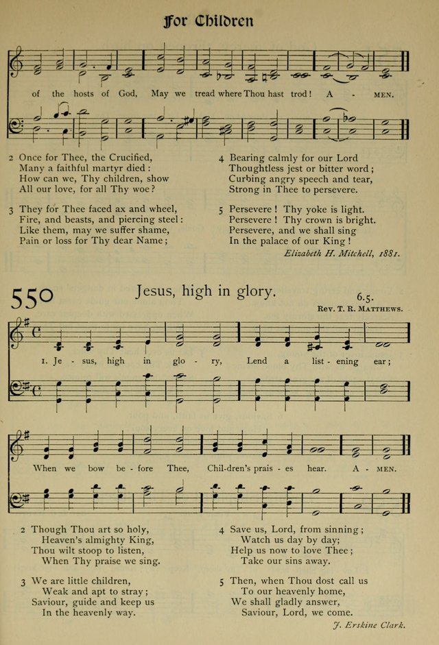 The Hymnal, Revised and Enlarged, as adopted by the General Convention of the Protestant Episcopal Church in the United States of America in the year of our Lord 1892 page 652